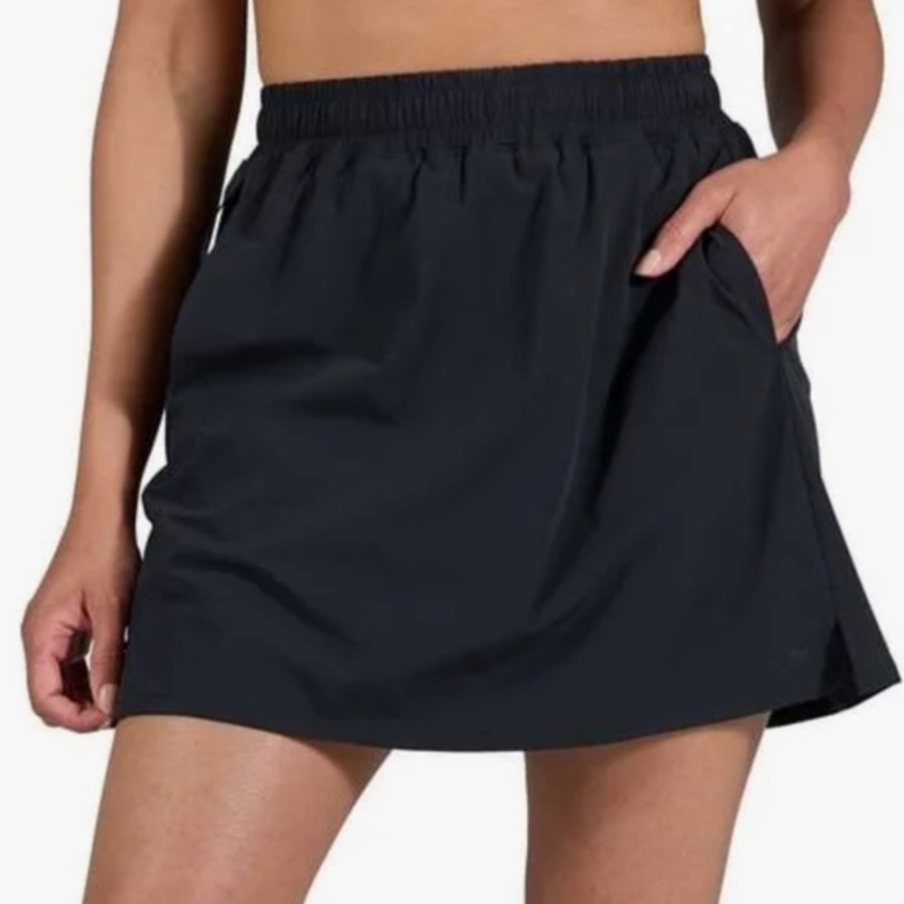 Calvin Klein Performance size XL black lined Pull on Athletic Tennis Skirt Skort
